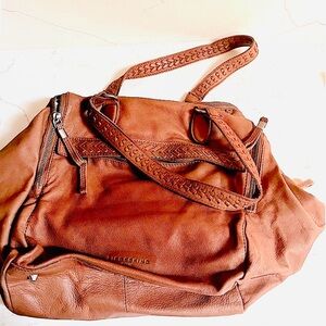 LIEBESKIND Brown Leather Diaper Bag